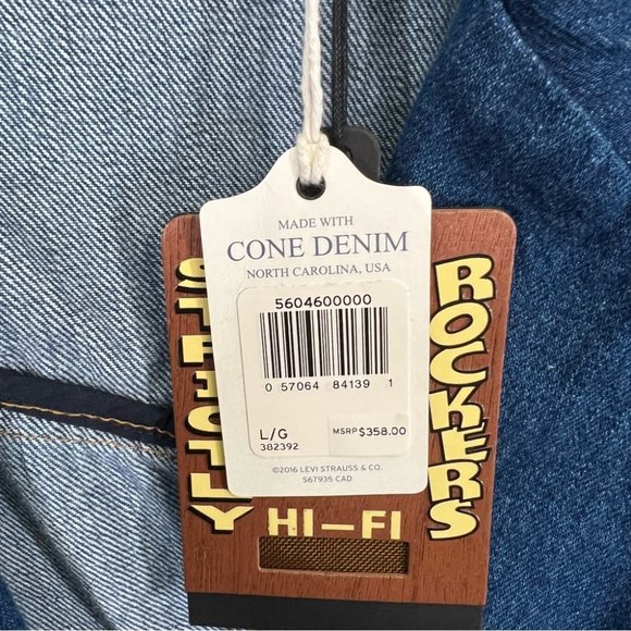 Levi's Vintage 1970s style Clothing DENIM BLAZER - size L - Picture 9 of 14